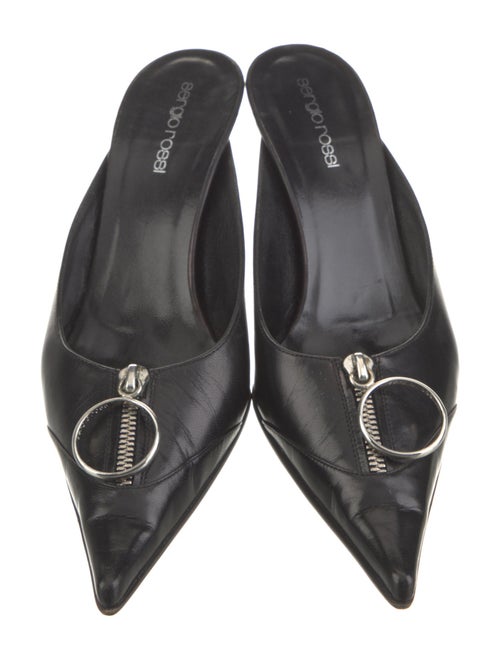 Sergio Rossi Leather Mules