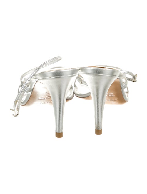 Sergio Rossi Leather Slingback Sandals