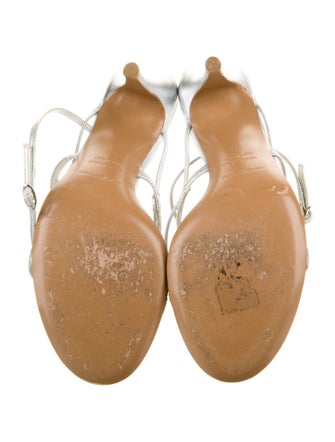 Sergio Rossi Leather Slingback Sandals