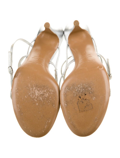 Sergio Rossi Leather Slingback Sandals