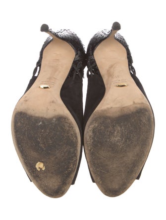 Sergio Rossi Suede Gladiator Sandals