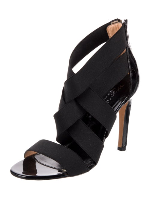 Sergio Rossi Patent Leather Slingback Sandals