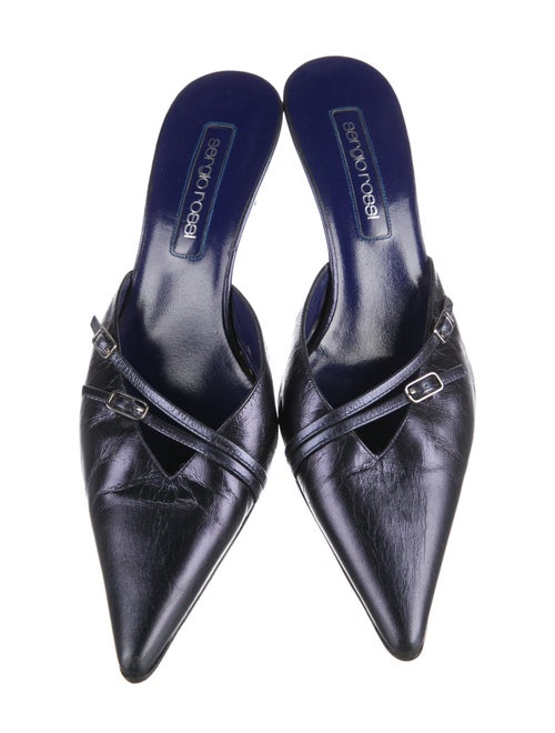 Sergio Rossi Leather Mules