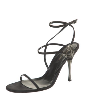 Sergio Rossi Satin Sandals