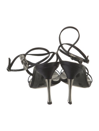 Sergio Rossi Satin Sandals