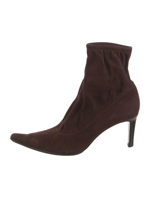 Sergio Rossi Suede Sock Boots