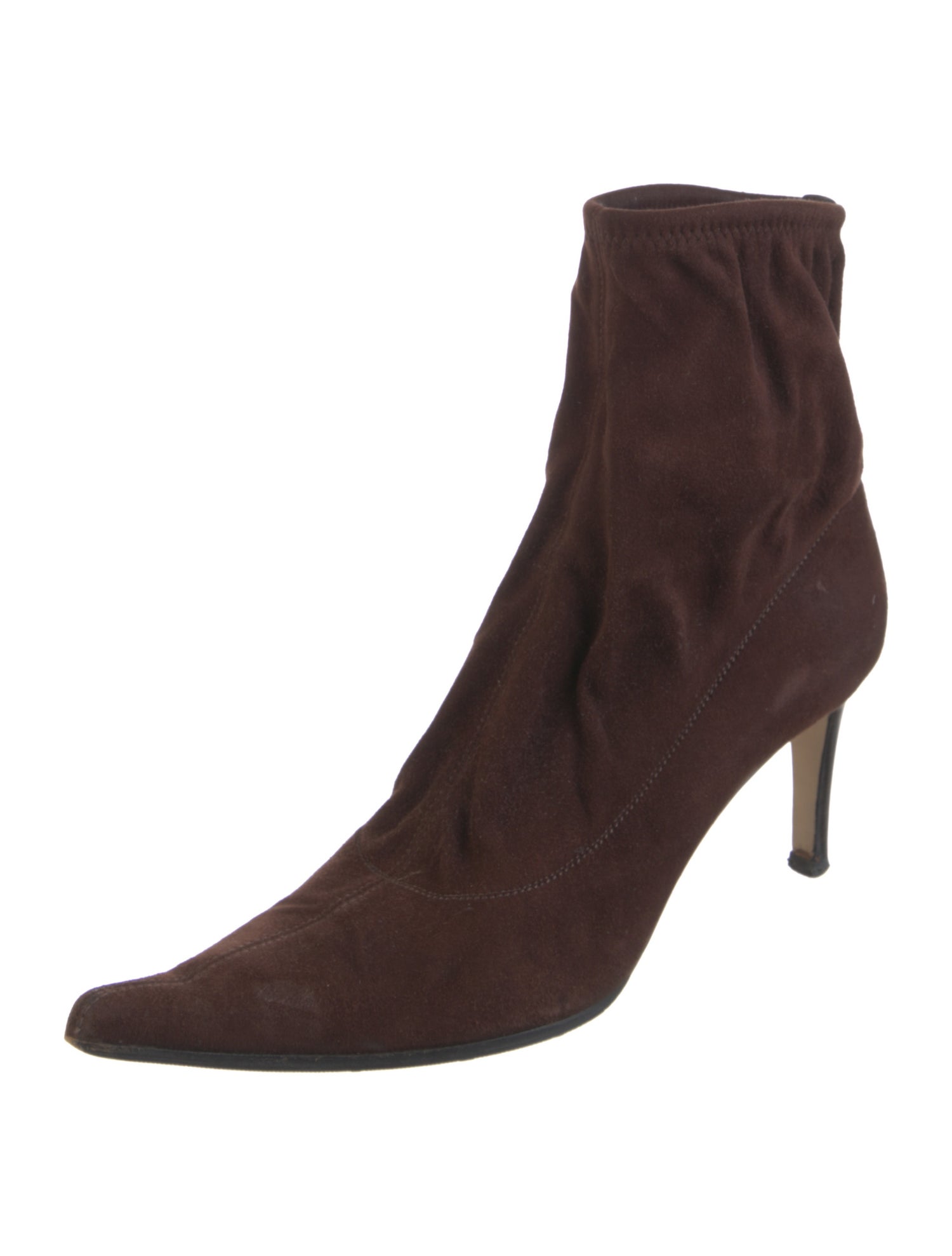 Sergio Rossi Suede Sock Boots