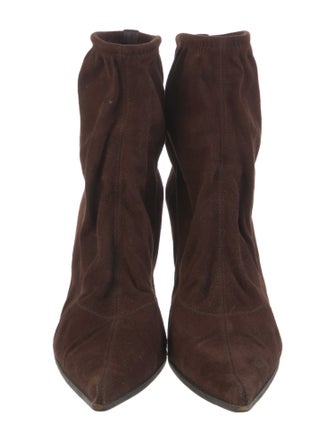 Sergio Rossi Suede Sock Boots