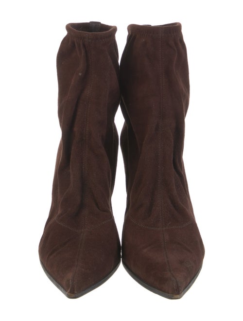 Sergio Rossi Suede Sock Boots