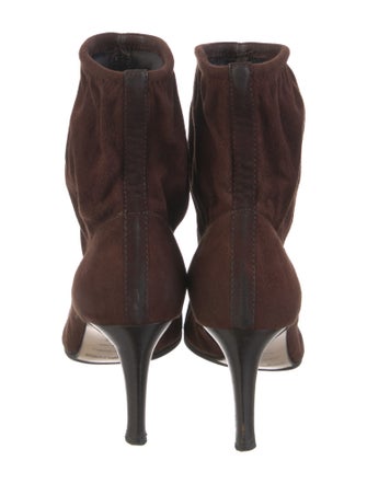 Sergio Rossi Suede Sock Boots