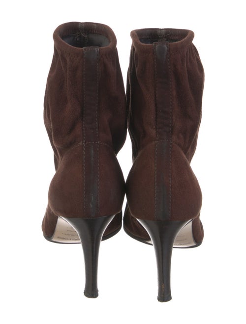 Sergio Rossi Suede Sock Boots