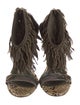 Sergio Rossi Snakeskin Animal Print Sandals
