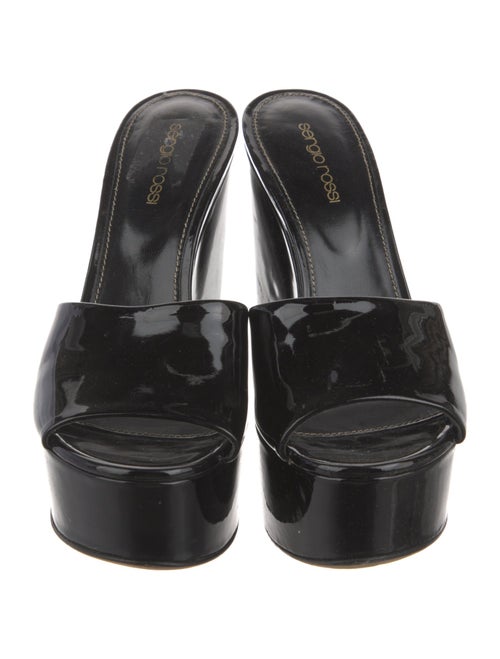 Sergio Rossi Patent Leather Slides