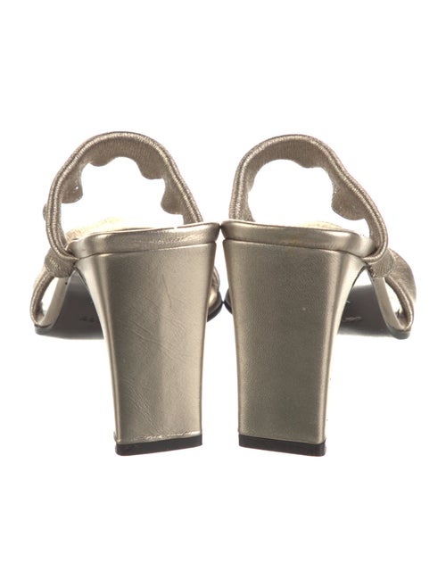 Sergio Rossi Leather Slides