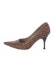 Sergio Rossi Ponyhair Striped Pumps