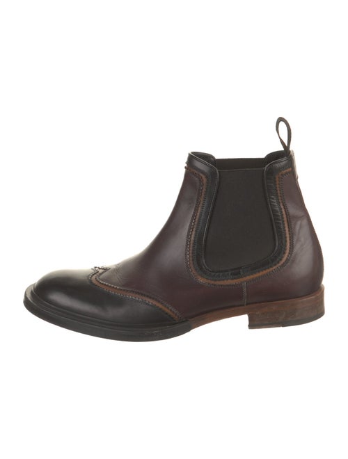 Sergio Rossi Leather Chelsea Boots