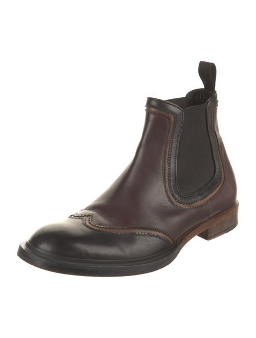 Sergio Rossi Leather Chelsea Boots