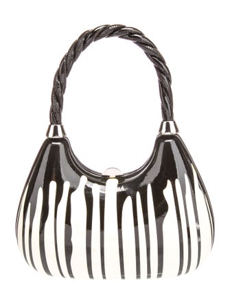 Sergio Rossi Patent Leather Top Handle Bag