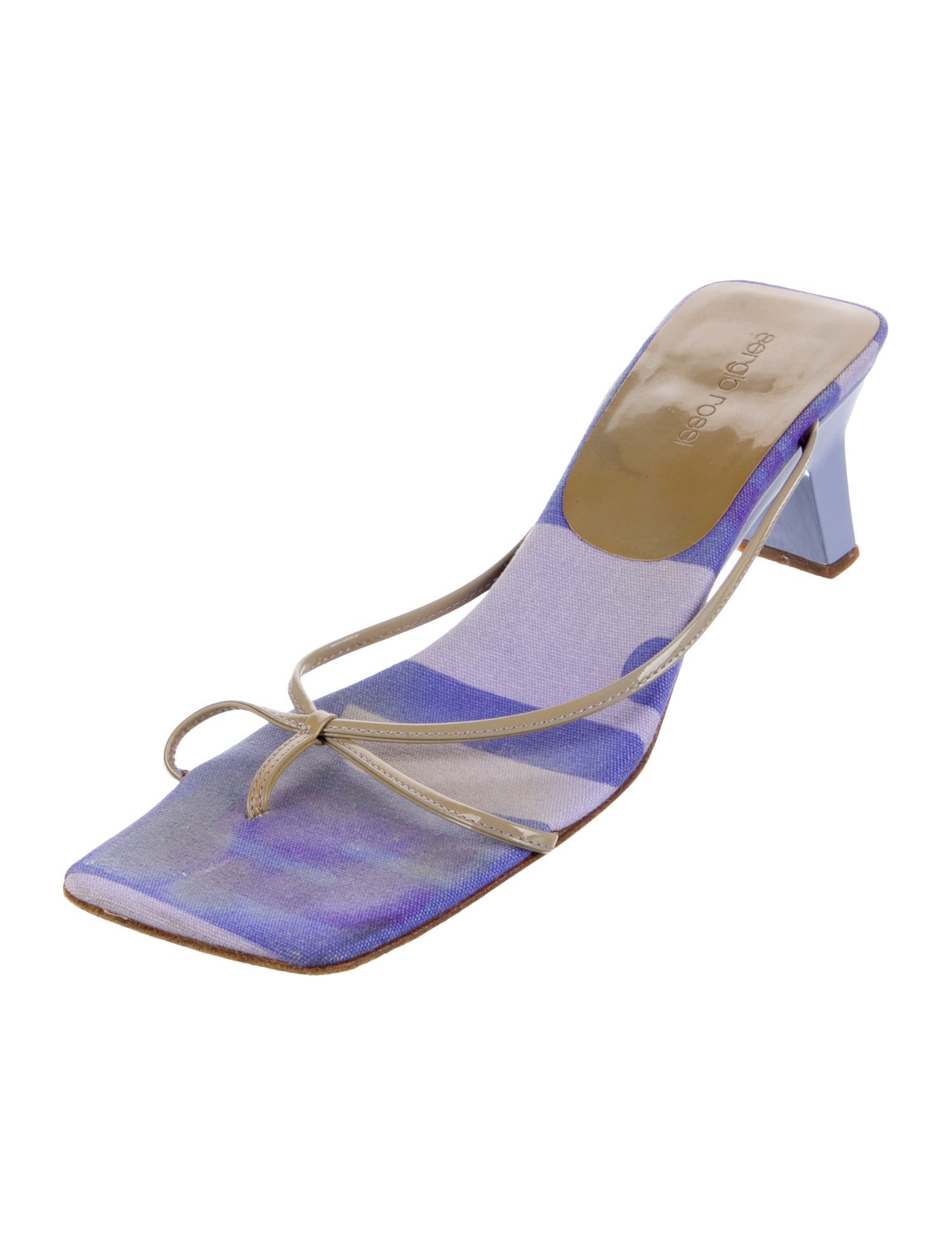 Sergio Rossi Leather Slides