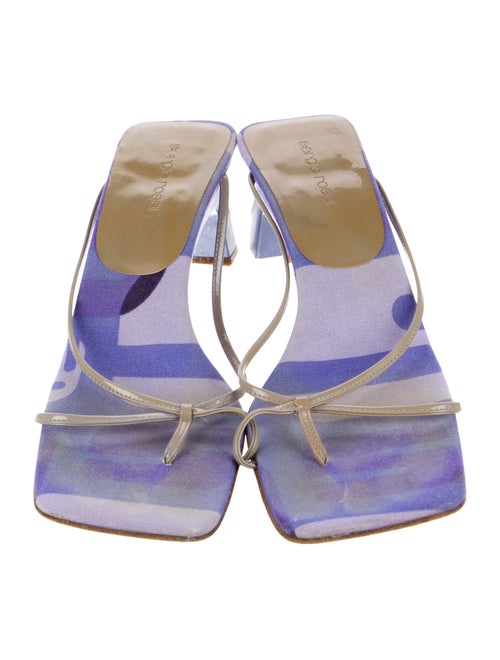 Sergio Rossi Leather Slides