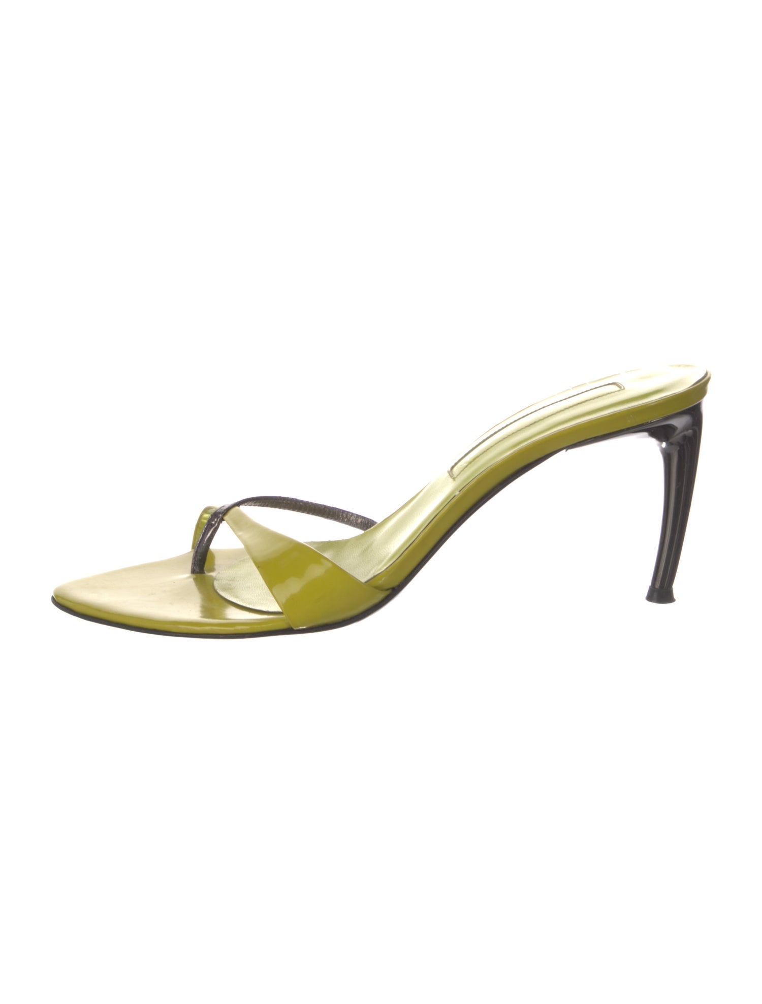 Sergio Rossi Leather Slides