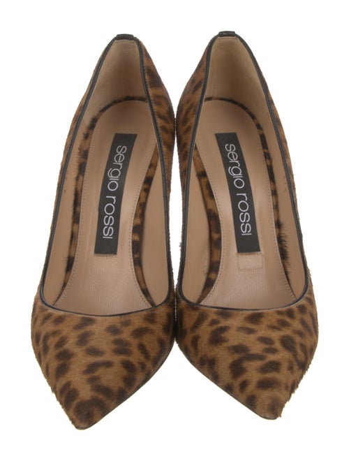 Sergio Rossi Ponyhair Animal Print Pumps