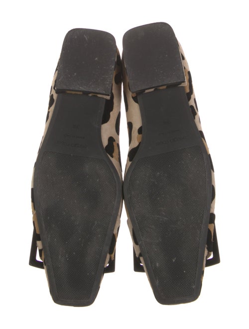 Sergio Rossi Suede Animal Print Flats