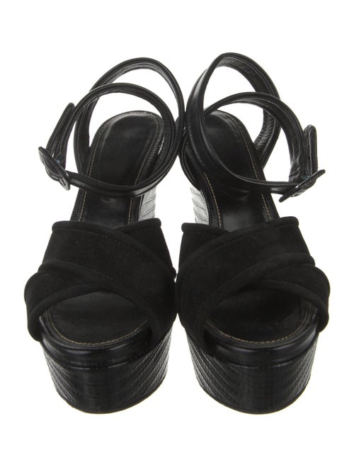 Sergio Rossi Suede Slingback Sandals