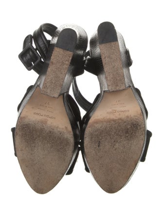 Sergio Rossi Suede Slingback Sandals