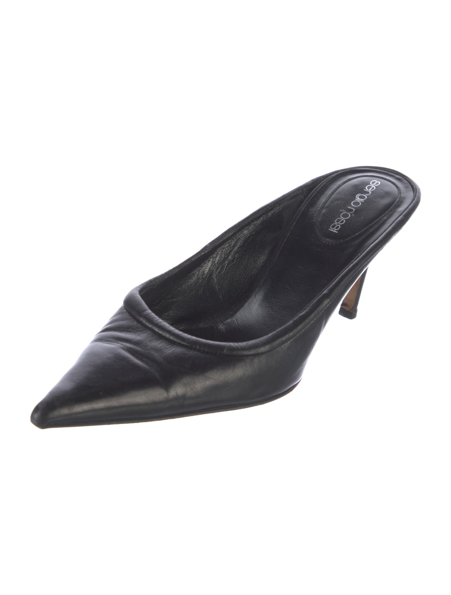 Sergio Rossi Leather Mules