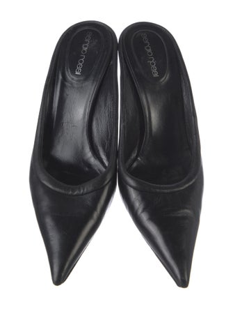 Sergio Rossi Leather Mules
