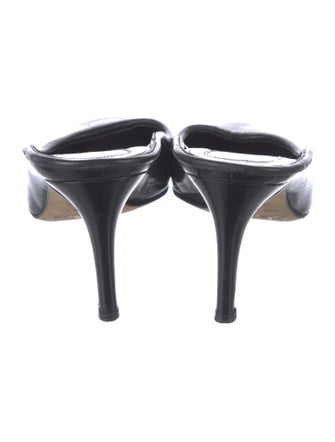 Sergio Rossi Leather Mules
