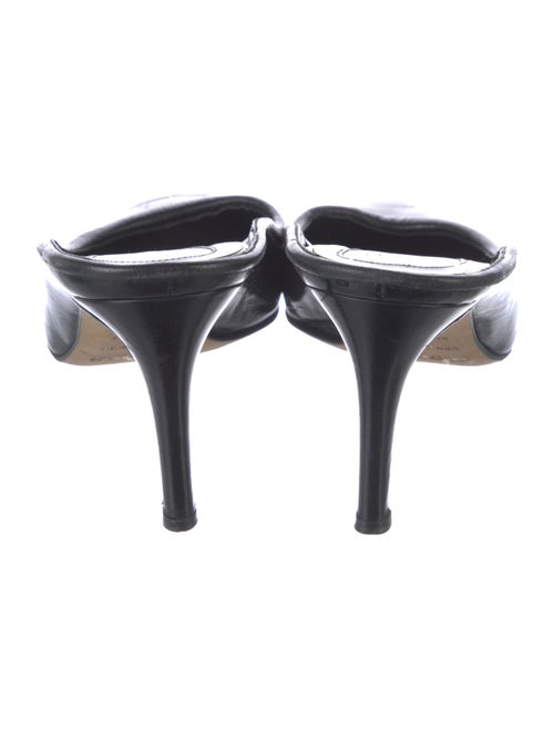 Sergio Rossi Leather Mules