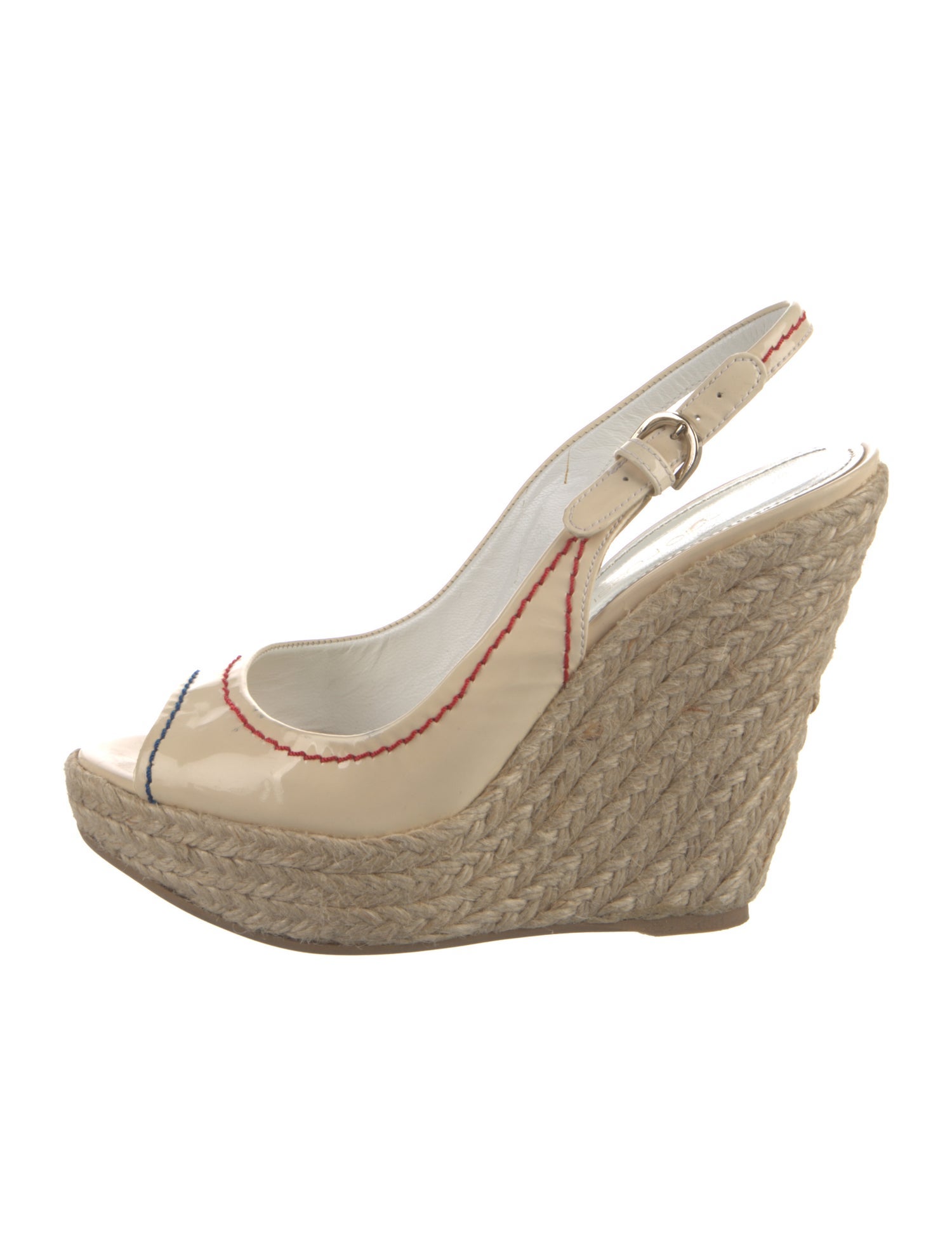 Sergio Rossi Leather Slingback Sandals