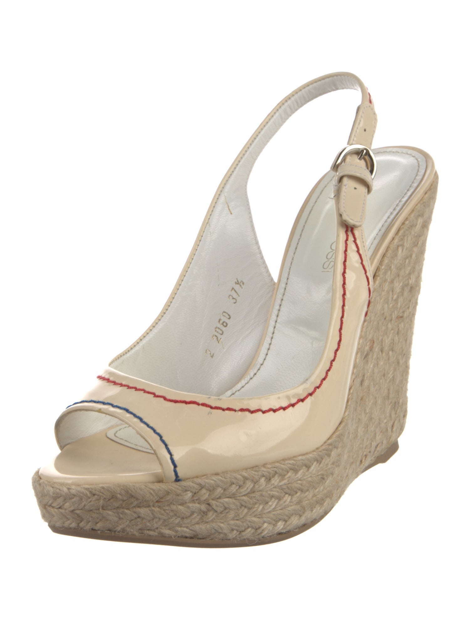 Sergio Rossi Leather Slingback Sandals