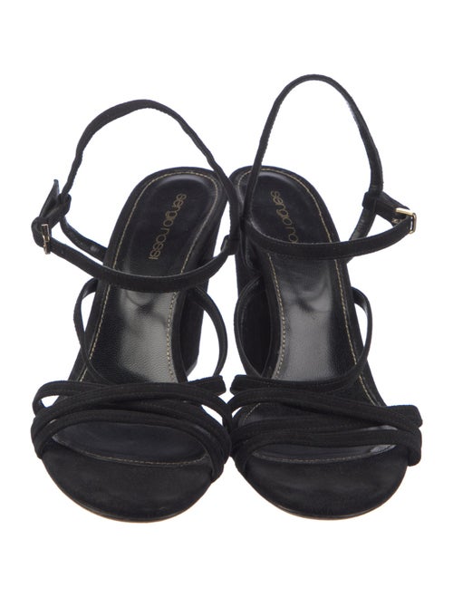 Sergio Rossi Suede Slingback Sandals