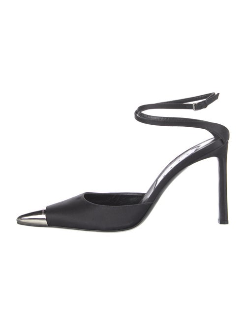 Area x Sergio Rossi Satin Slingback Pumps