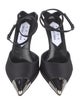 Area x Sergio Rossi Satin Slingback Pumps