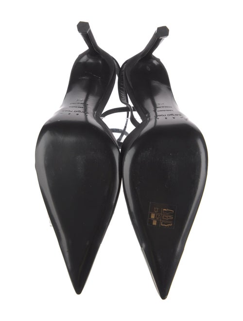 Area x Sergio Rossi Satin Slingback Pumps