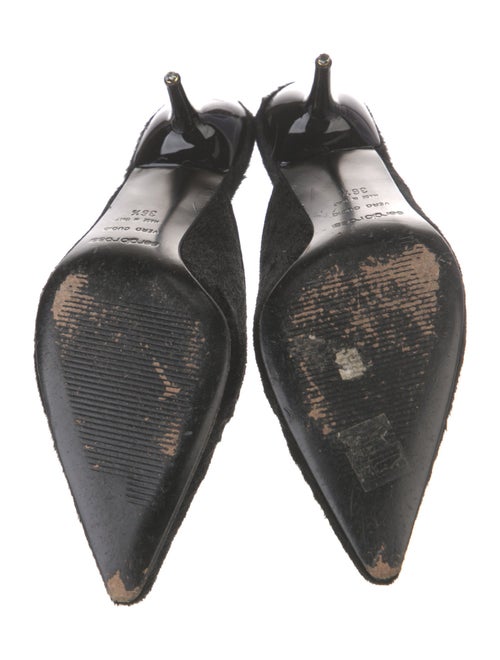 Sergio Rossi Ponyhair Sequin Embellishments Mules