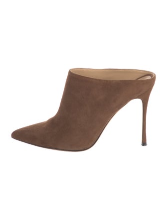Sergio Rossi Suede Mules
