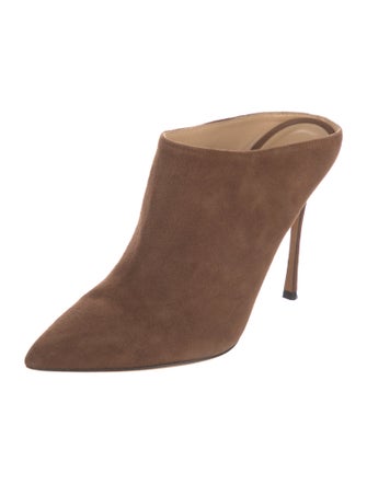 Sergio Rossi Suede Mules