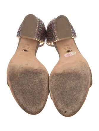Sergio Rossi Glitter Sandals