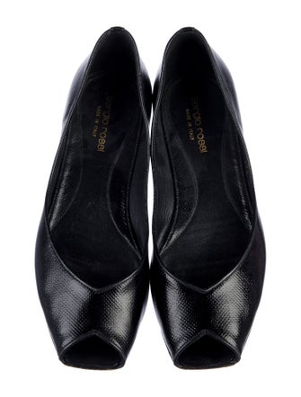 Sergio Rossi Leather Ballet Flats