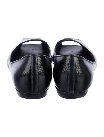 Sergio Rossi Leather Ballet Flats