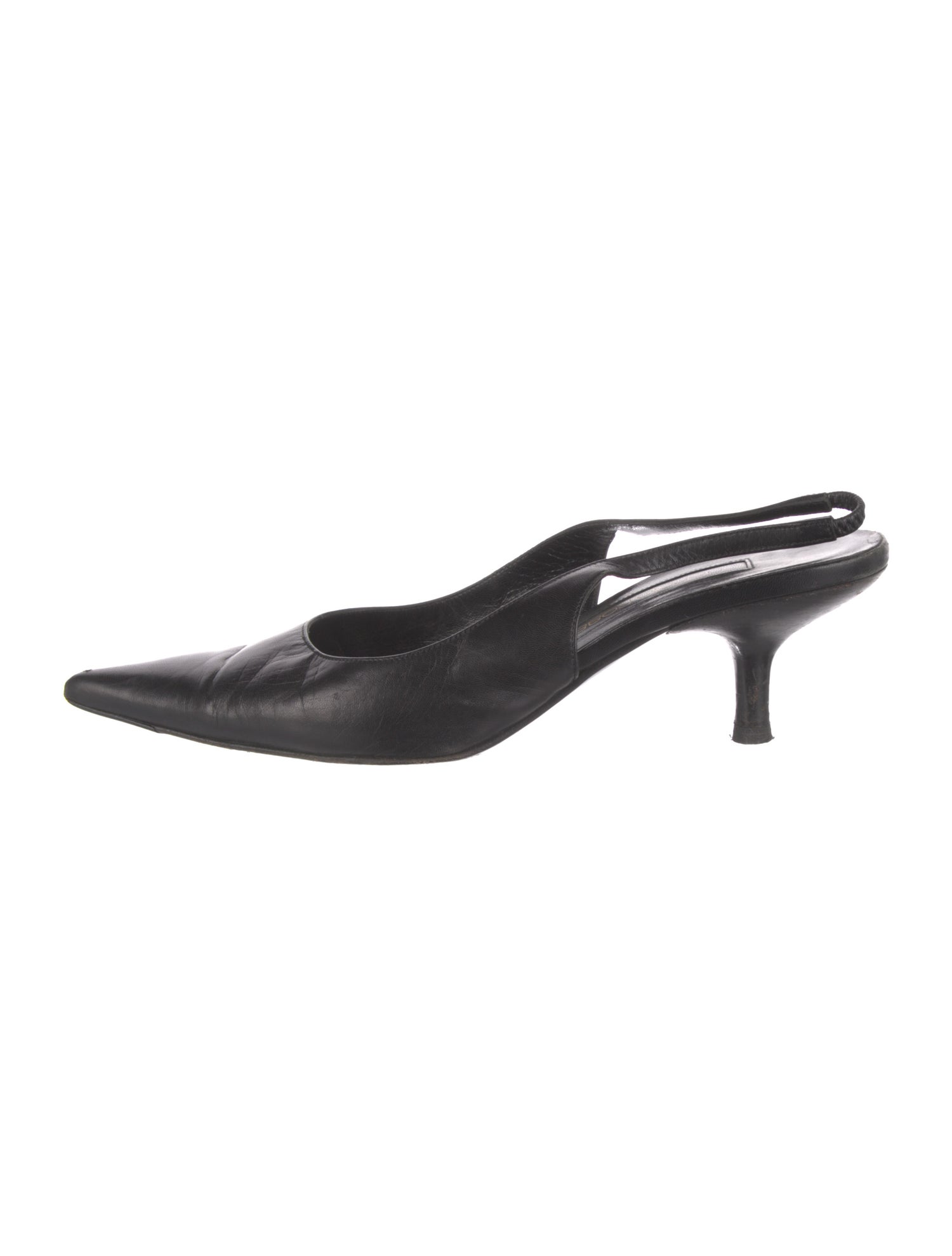 Sergio Rossi Leather Slingback Pumps