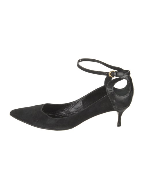 Sergio Rossi Suede Cutout Accent Sandals