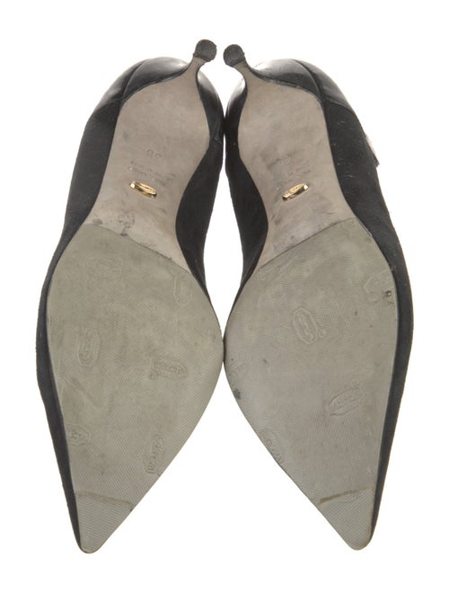 Sergio Rossi Suede Cutout Accent Sandals