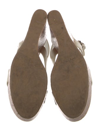 Sergio Rossi Patent Leather Slingback Sandals