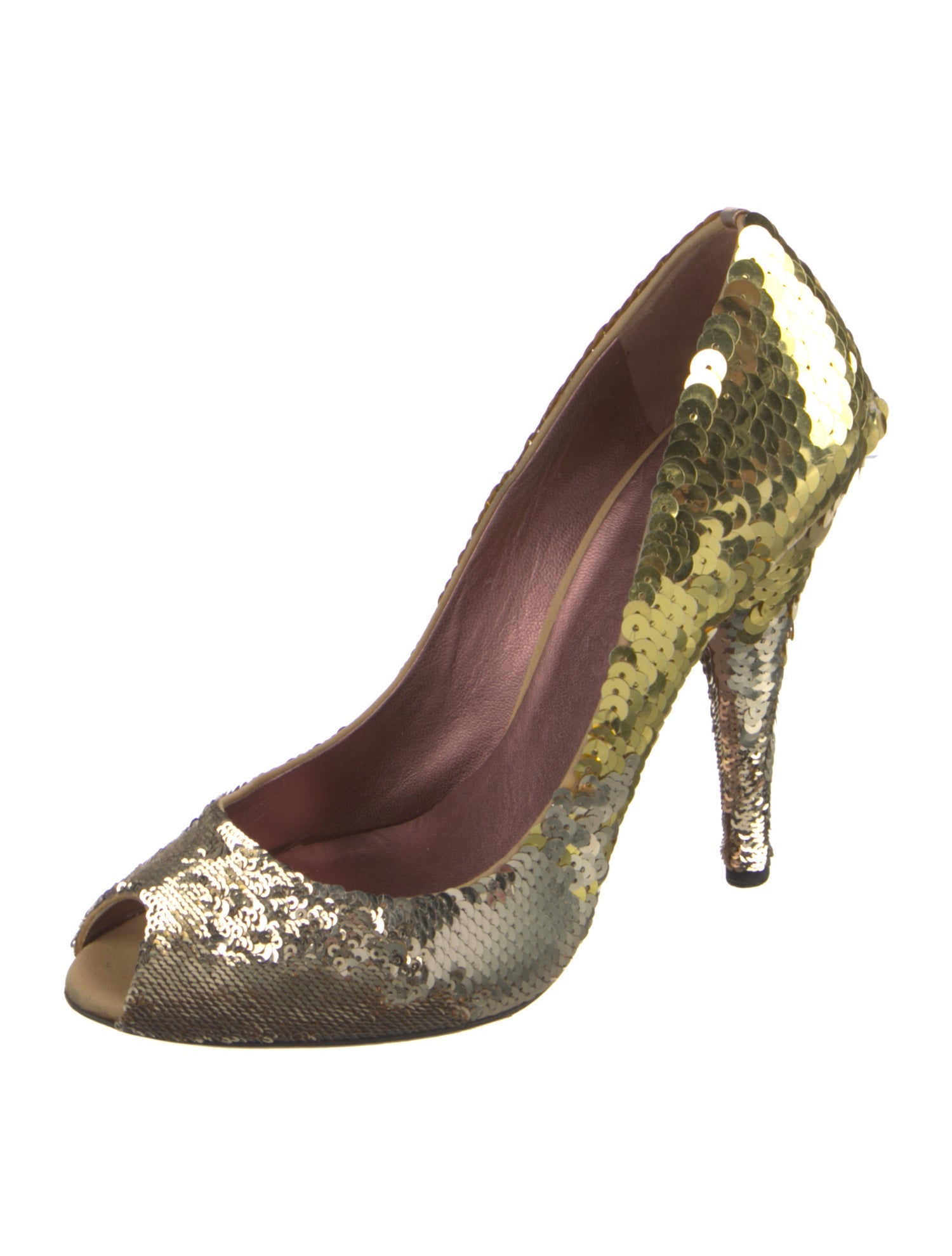 Sergio Rossi Sequins Printed Pumps